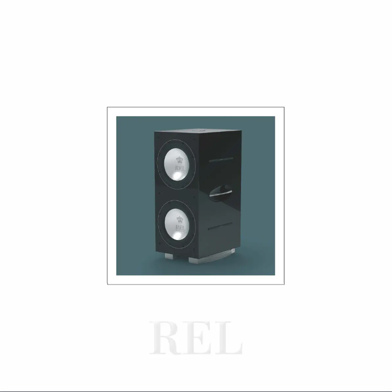 Page n°1 - Manuel utilisateur REL Acoustics 212/SX