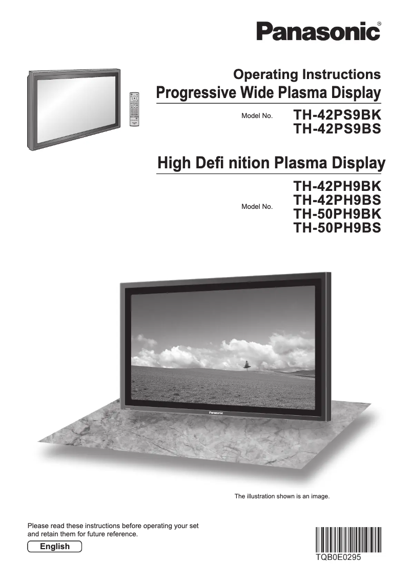 Image de la première page du manuel de l'appareil TH-42PS9BS