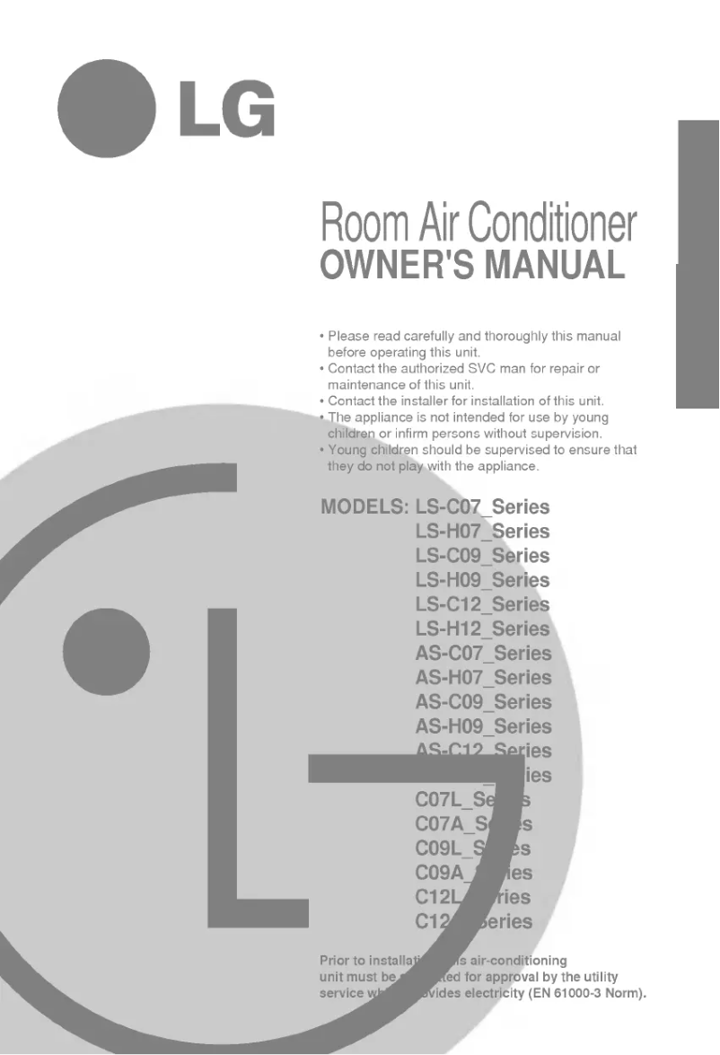 First page image of the manual for LSUC096ZBC0