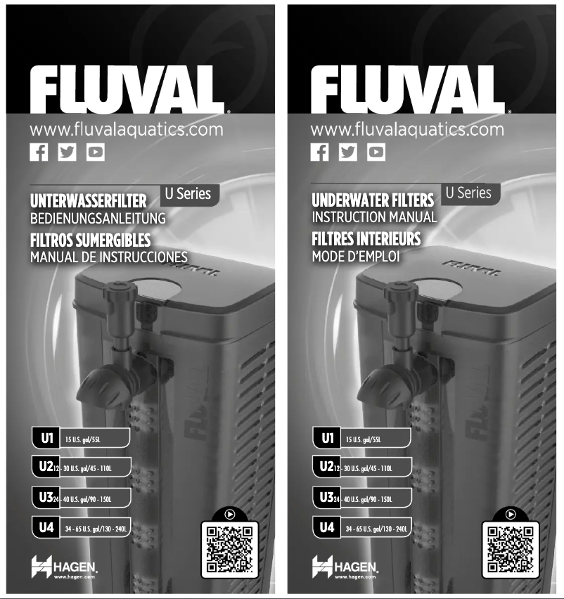 Page 1 de la notice Manuel utilisateur Fluval U1