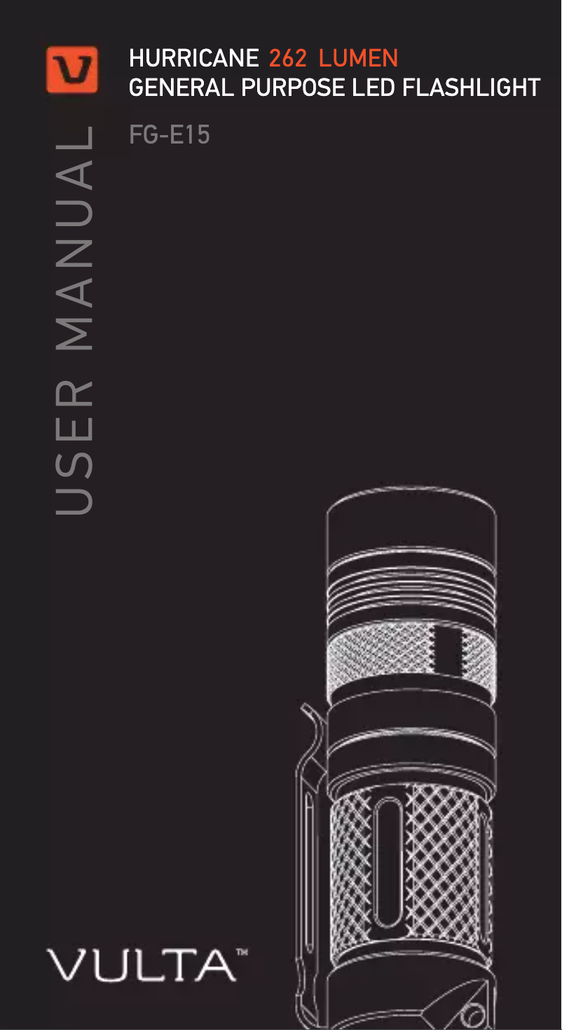 Page 1 de la notice Manuel utilisateur Vulta Hurricane 262