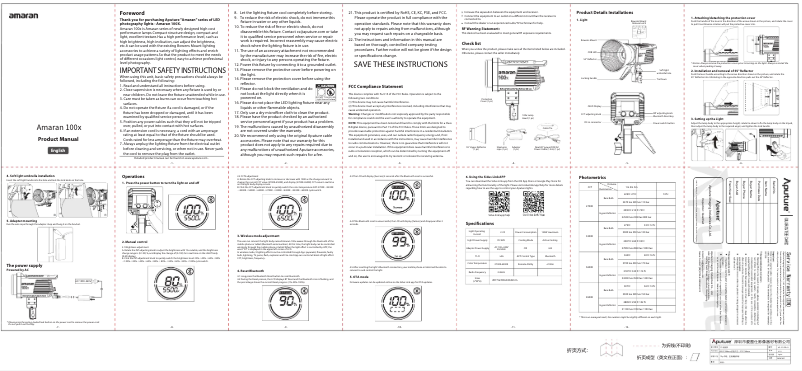 Image de la première page du manuel de l'appareil 100x
