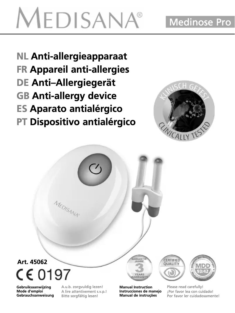 Image de la première page du manuel de l'appareil 45062