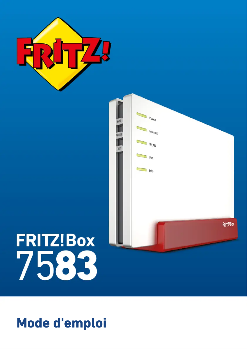 Page 1 de la notice Manuel utilisateur AVM FRITZ!Box 7583