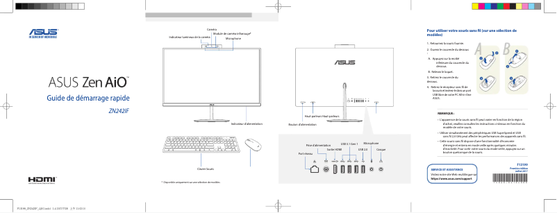Image de la première page du manuel de l'appareil Zen AiO ZN242