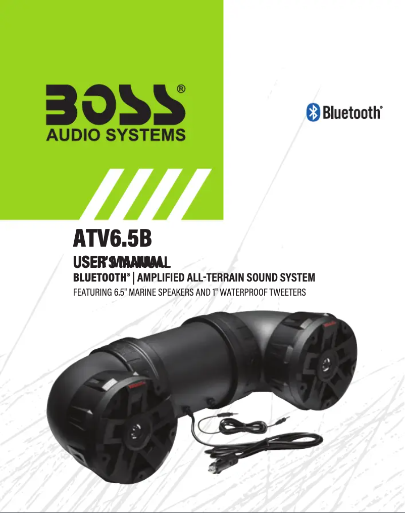 Image de la première page du manuel de l'appareil ATV6.5B