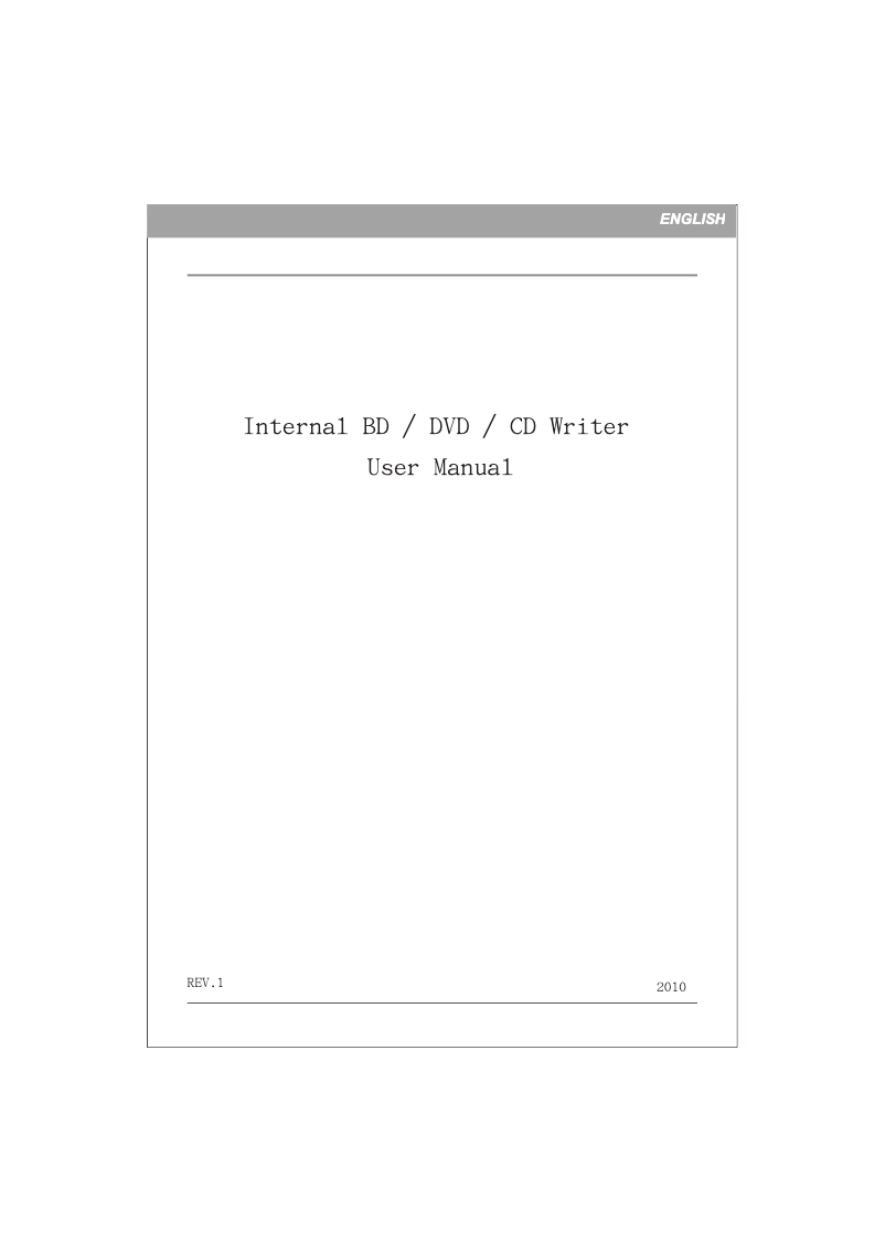 Page n°1 - Manuel utilisateur HP bd340i