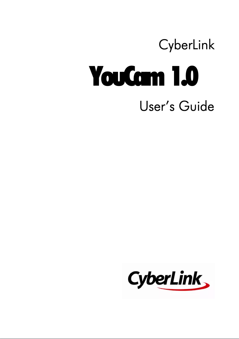 Page 1 de la notice Manuel utilisateur Cyberlink YouCam