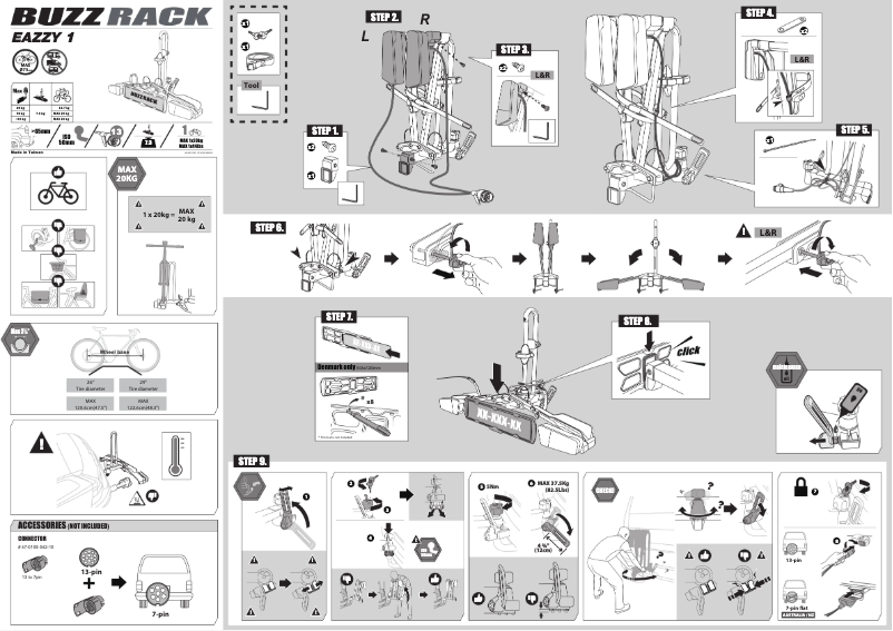 Page 1 de la notice Manuel utilisateur Buzz Rack Eazzy 1