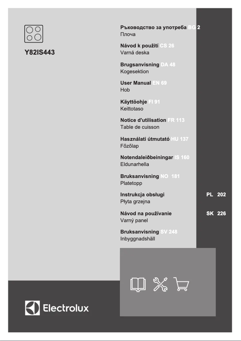 Page n°1 - Manuel utilisateur Electrolux Y82IS443