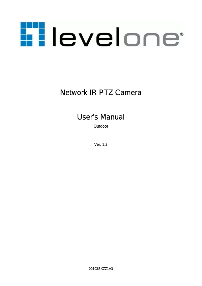 Page n°1 - Manuel utilisateur LevelOne FCS-4059