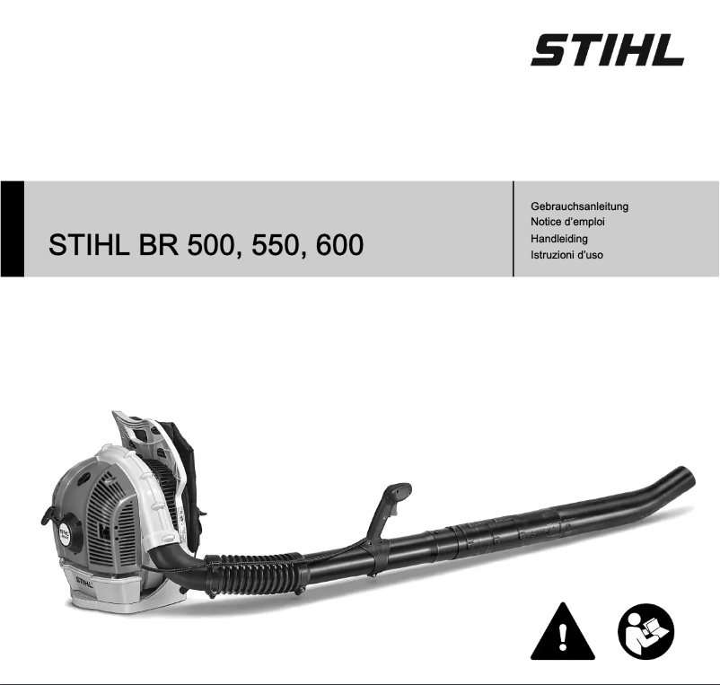 Page 1 de la notice Manuel utilisateur Stihl BR 500