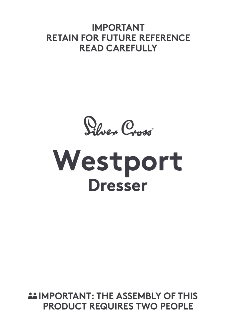 Image de la première page du manuel de l'appareil Westport Dresser