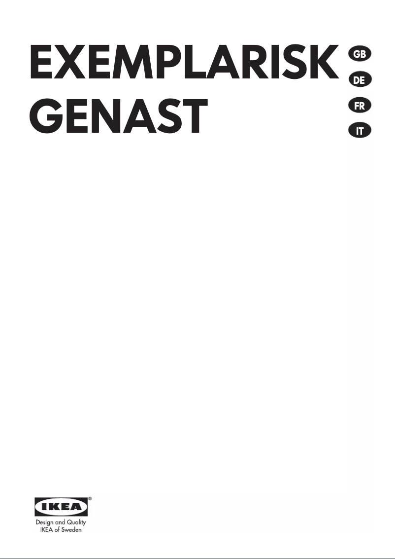 Image de la première page du manuel de l'appareil EXEMPLARISK Faktum