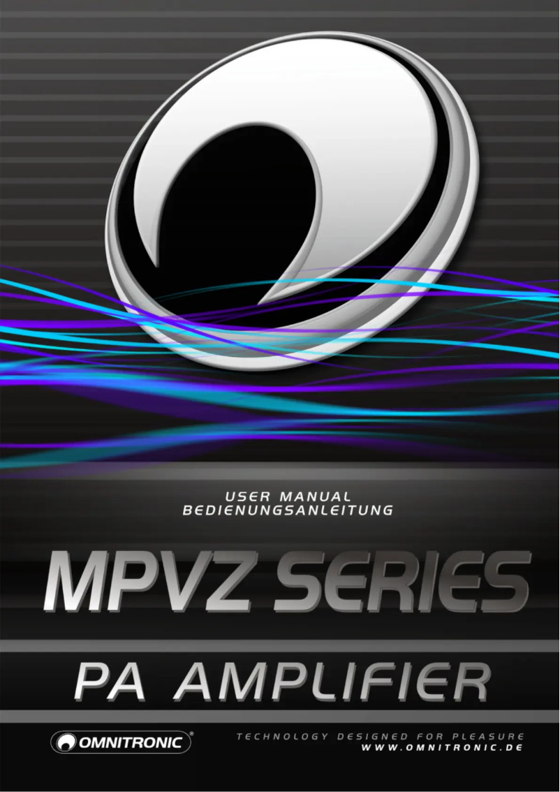 Página 1 del manual Manual de usuario Omnitronic MPVZ-250