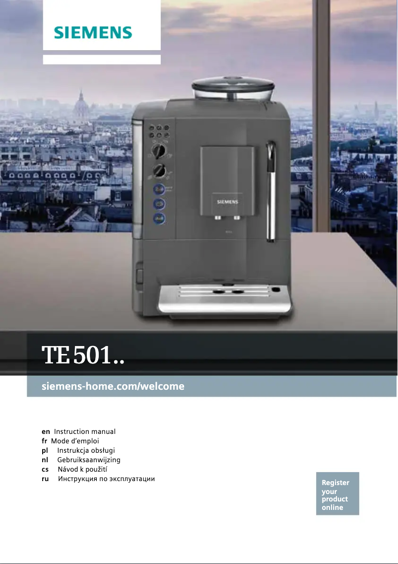 Image de la première page du manuel de l'appareil EQ.5 TE502506DE