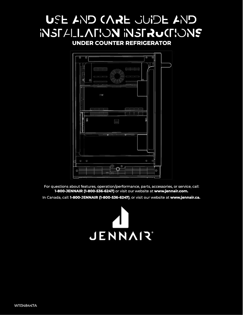 Page 1 de la notice Manuel d'utilisation et d'entretien JennAir JURFL242HM