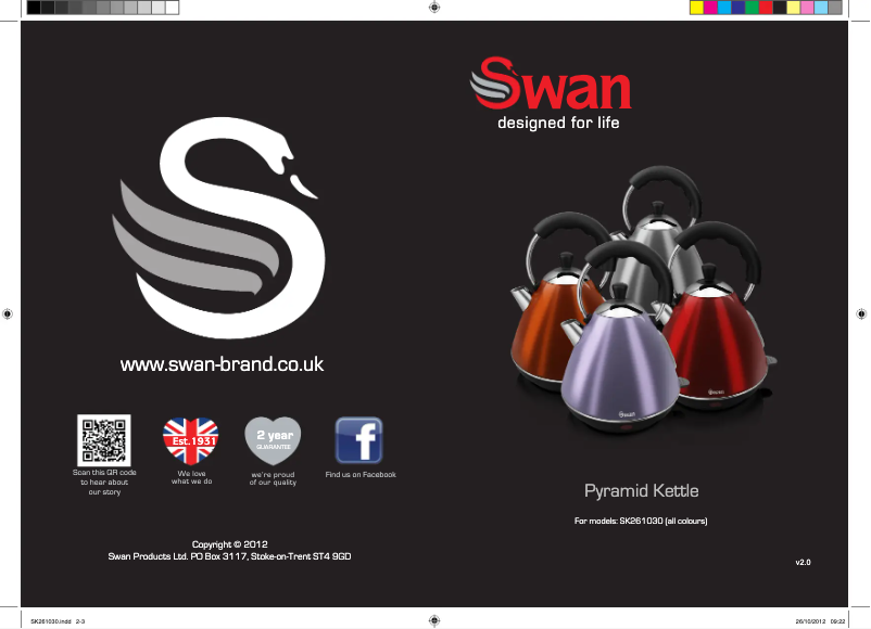 Page 1 de la notice Manuel utilisateur Swan SK261030GRAN