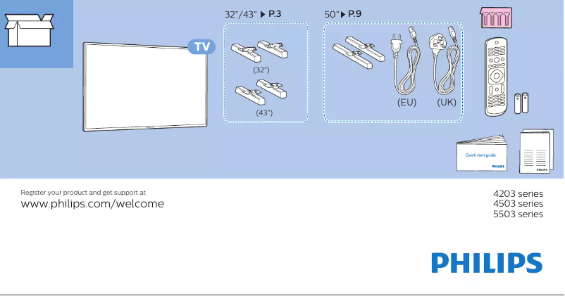 Image de la première page du manuel de l'appareil 50PFT4203