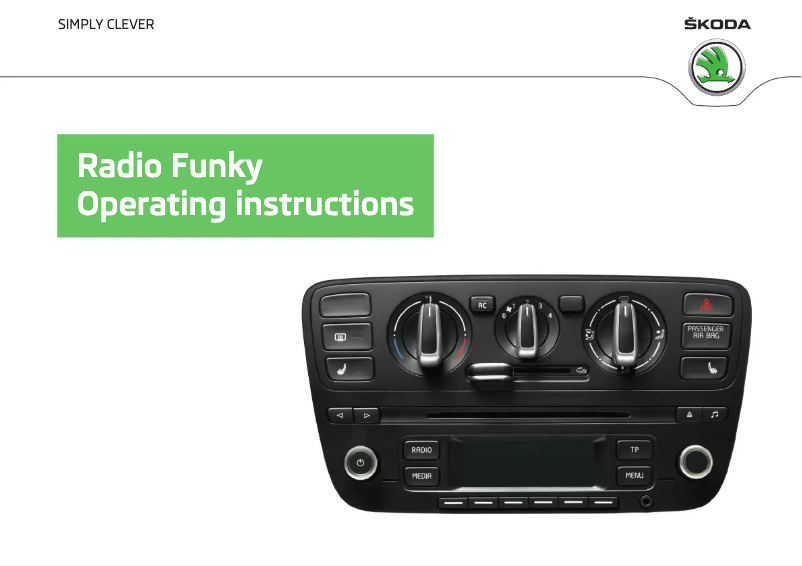 Image de la première page du manuel de l'appareil Citigo Funky