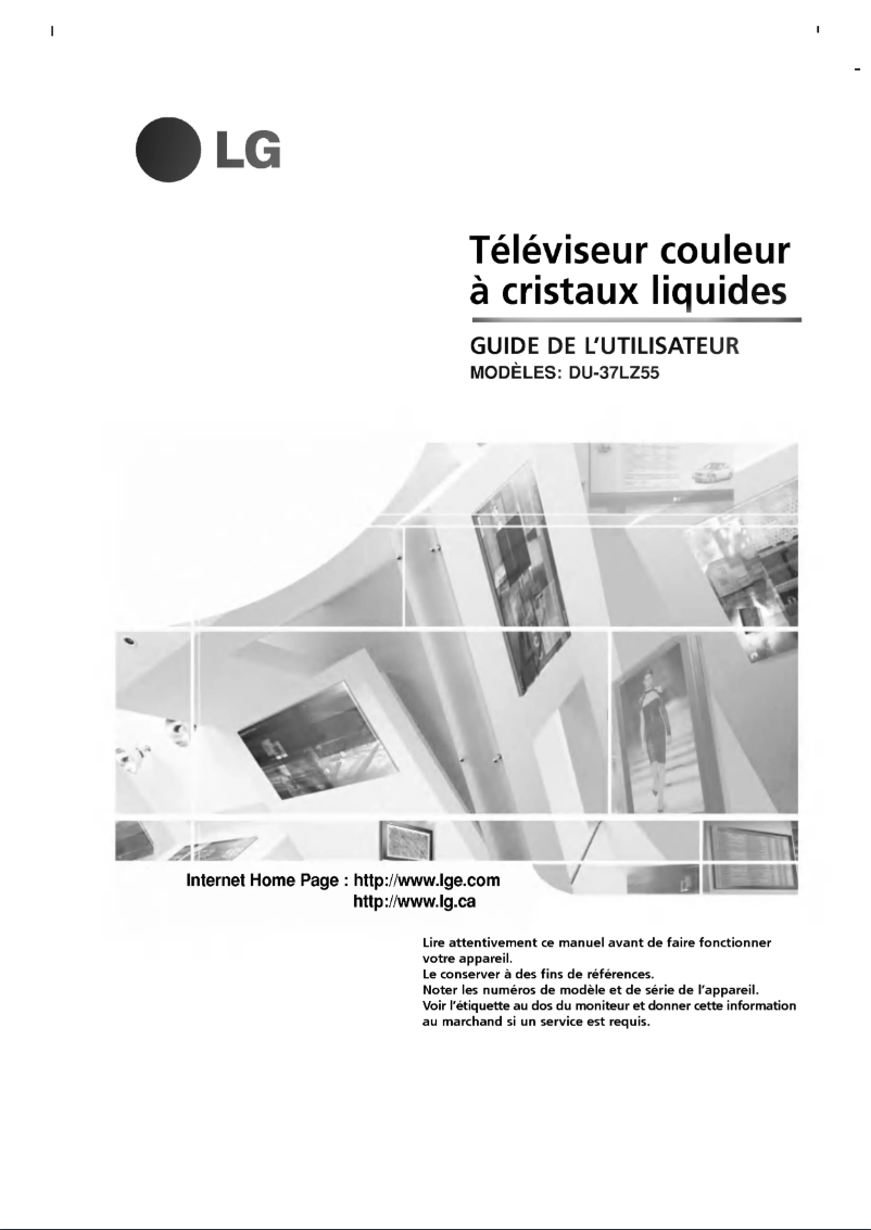 Page n°1 - Manuel utilisateur LG DU-37LZ55