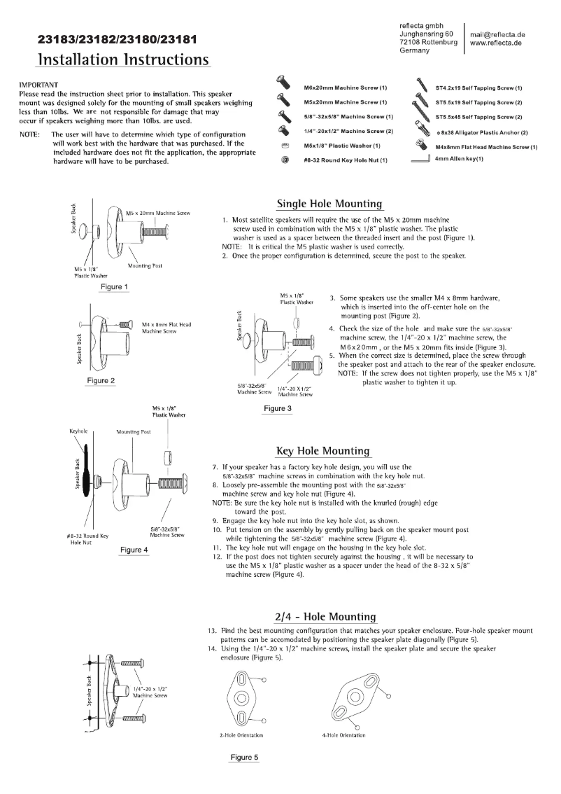 Image de la première page du manuel de l'appareil SONO 5.1