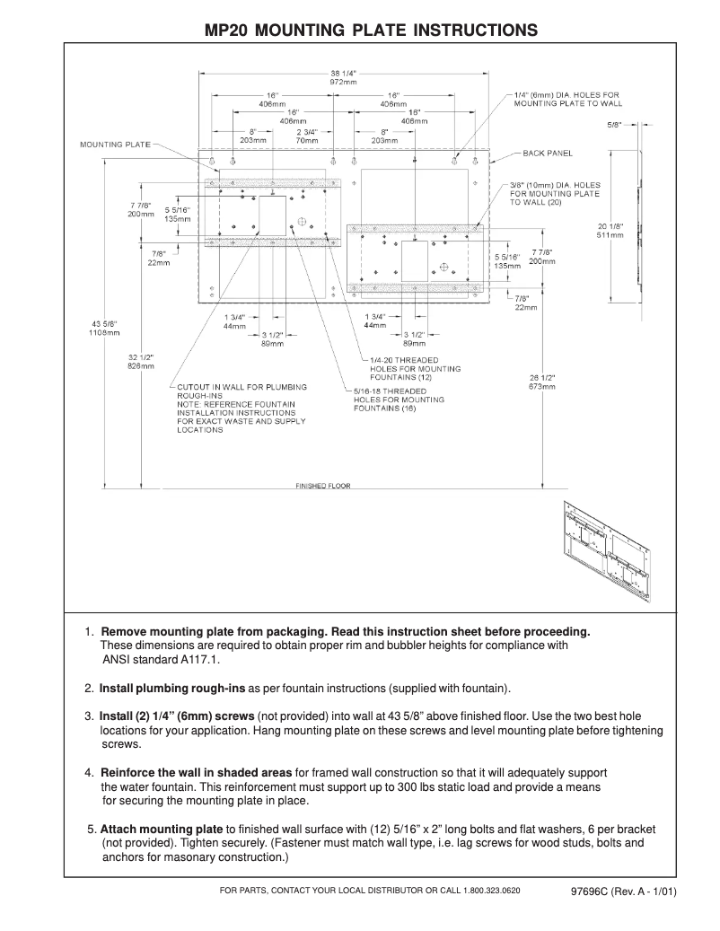 Page n°1 - Manuel utilisateur Elkay MP20