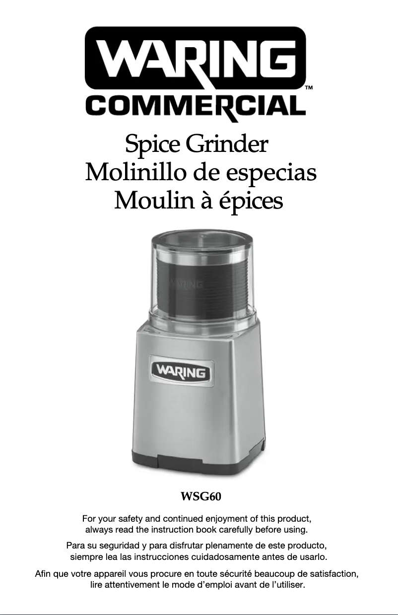 Imagen de la primera página del manual del dispositivo WSG60