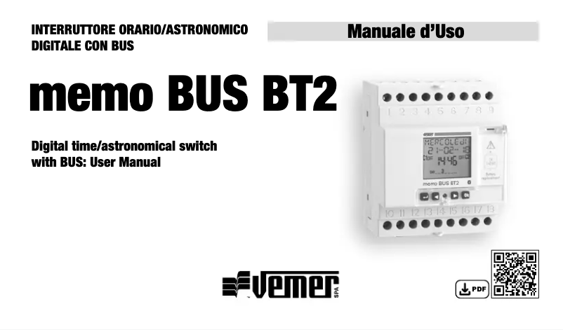 Image de la première page du manuel de l'appareil memo BUS BT2