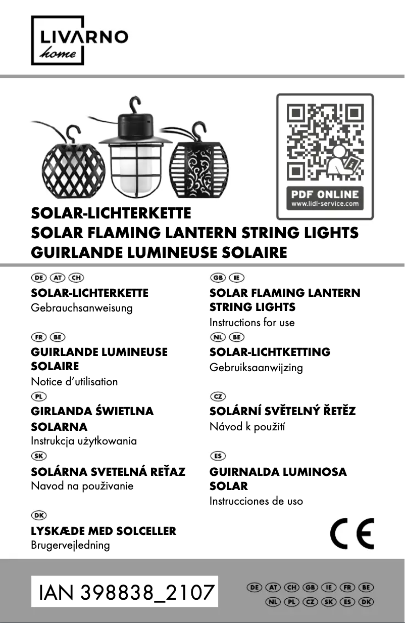 Página 1 del manual Manual de usuario Livarno Lux IAN 398838