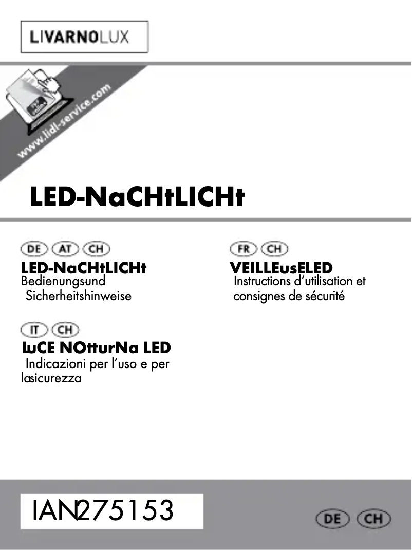 Image de la première page du manuel de l'appareil IAN 275153