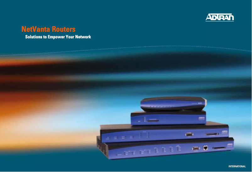 Page 1 de la notice Manuel utilisateur Adtran NetVanta 3205 DC