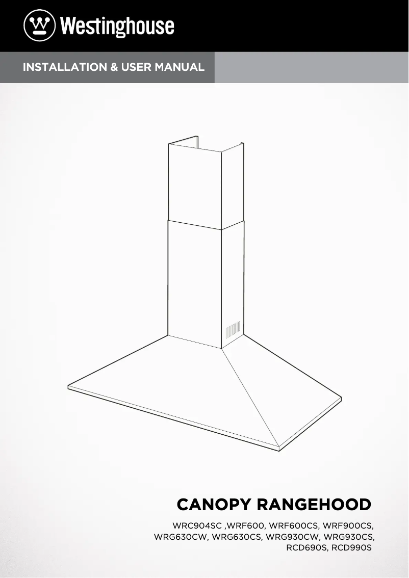Page 1 de la notice Manuel utilisateur Westinghouse WRG930CS