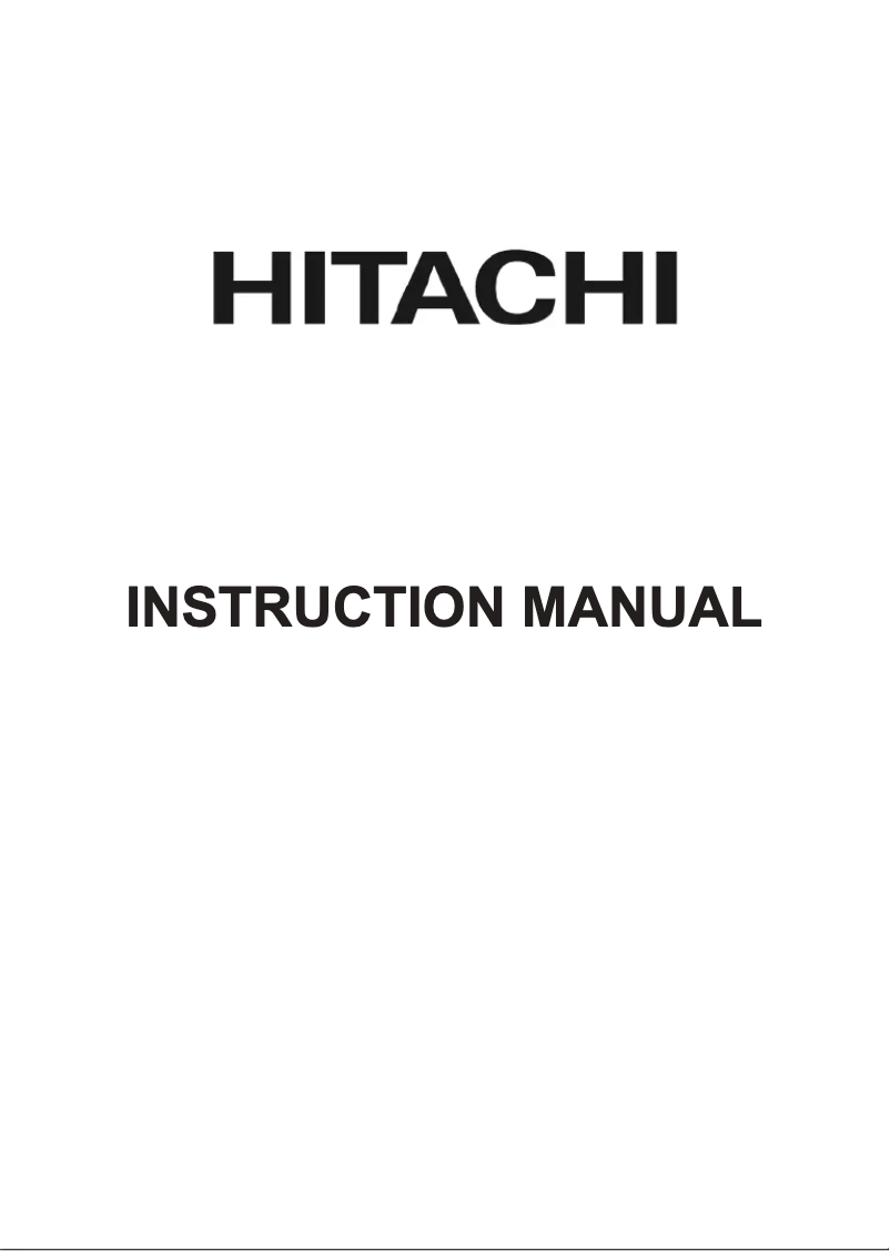 Page n°1 - Manuel utilisateur Hitachi 55HAK5351