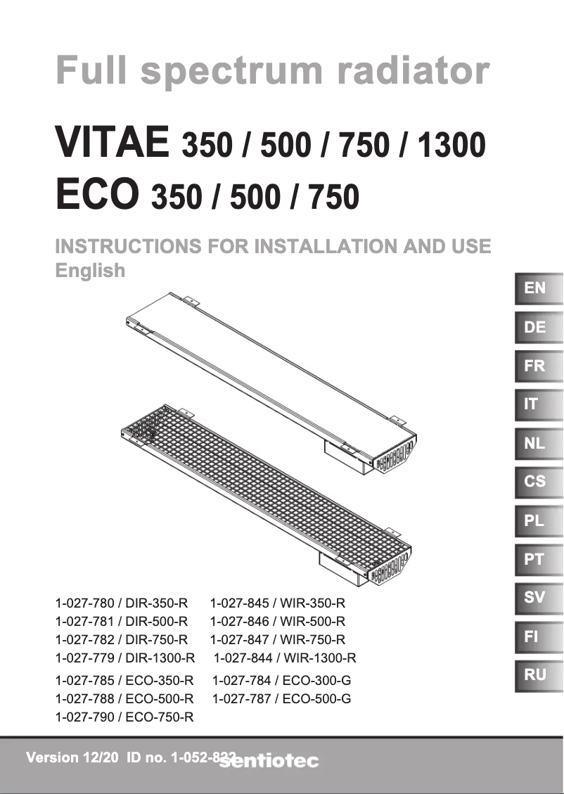 Image de la première page du manuel de l'appareil DIR-500-R
