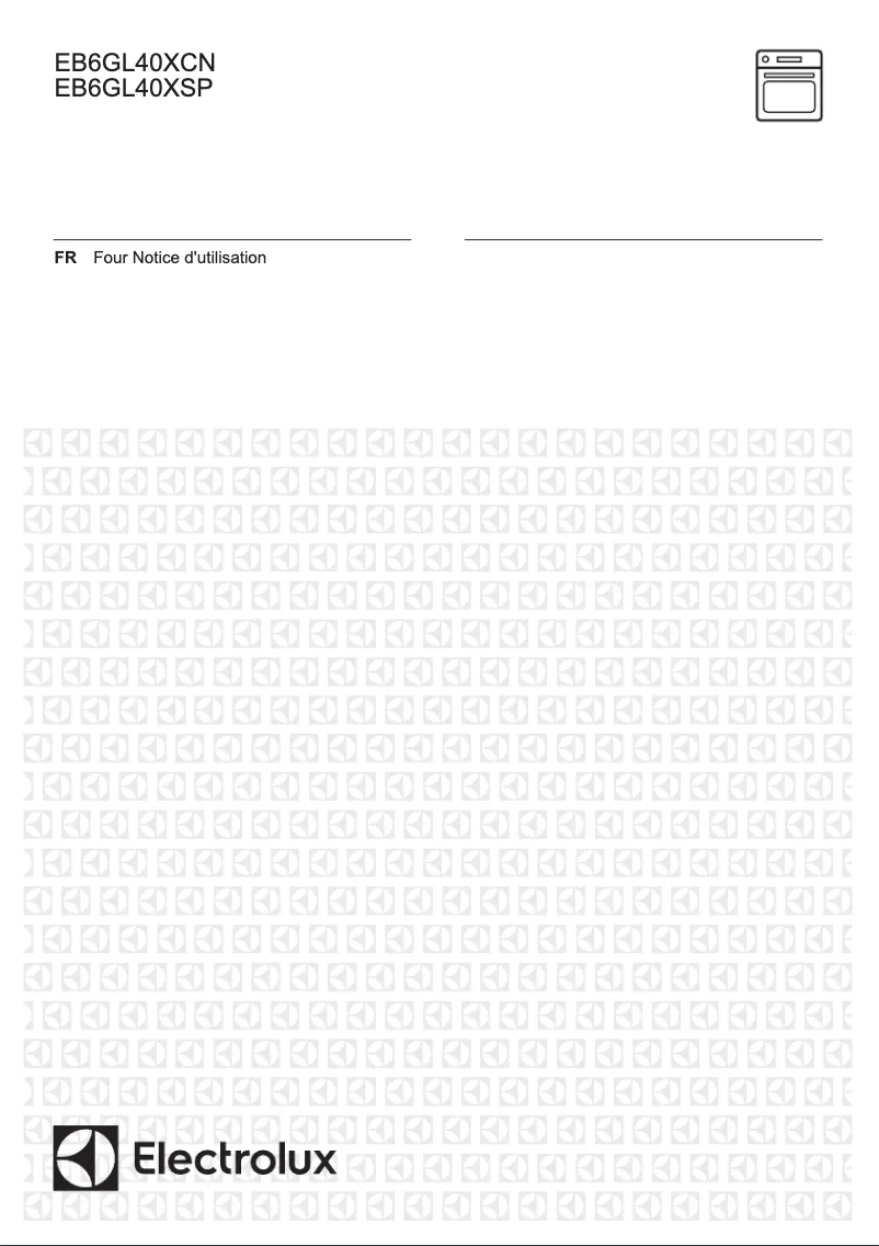 Page 1 de la notice Manuel utilisateur Electrolux EB6GL40XSP