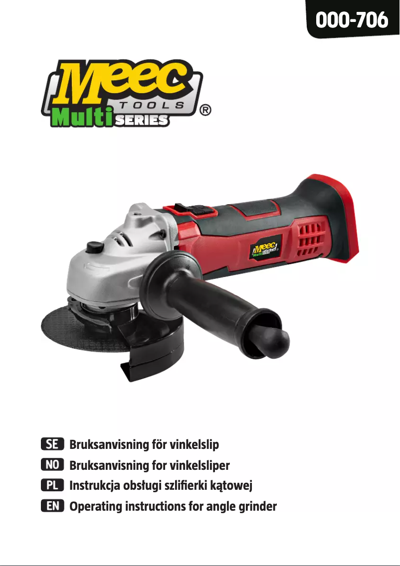 Page n°1 - Manuel utilisateur Meec Tools 000-706