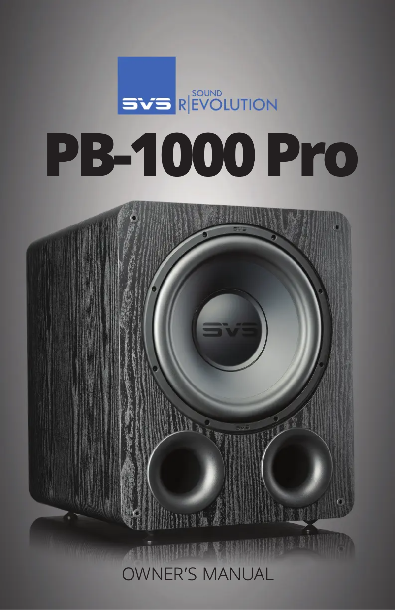 Image de la première page du manuel de l'appareil PB-1000 Pro