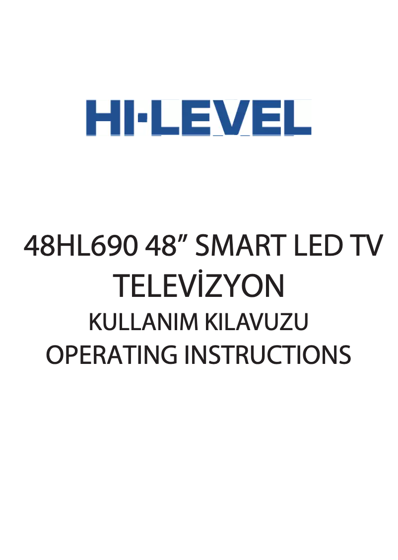 Página 1 del manual Manual de usuario Hi-level 48HL690