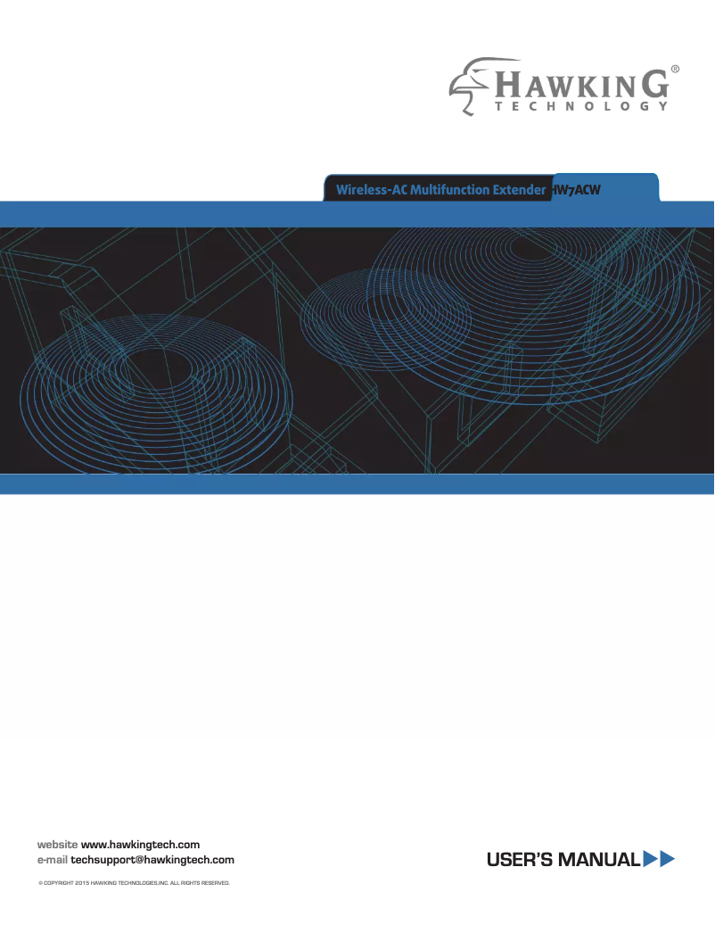 Page n°1 - Manuel utilisateur Hawking Technologies HW7ACW