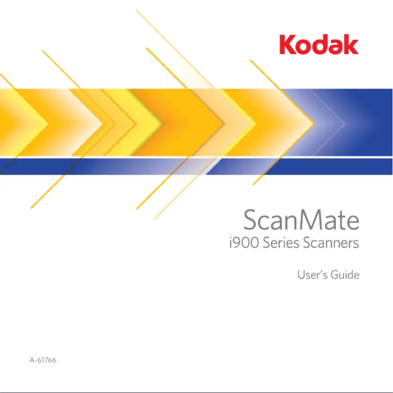 Page n°1 - Manuel utilisateur Kodak ScanMate i940