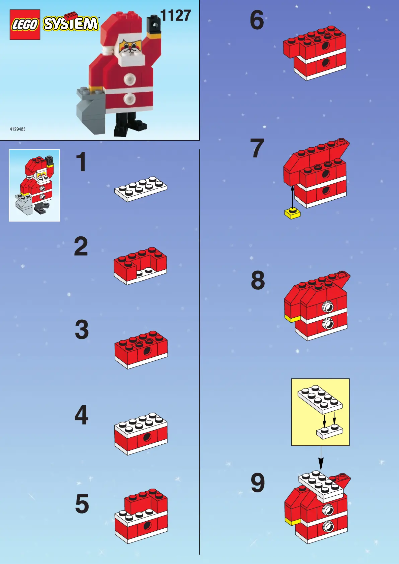Page 1 de la notice Manuel utilisateur Lego SANTA CLAUS