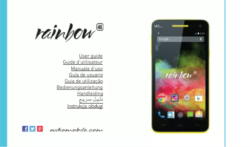 Page n°1 - Manuel utilisateur Wiko Rainbow 4G LTE