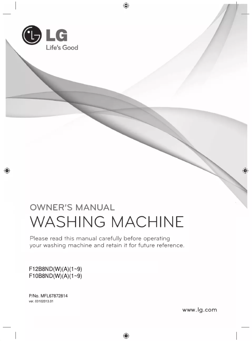 Image de la première page du manuel de l'appareil F12B89NDA