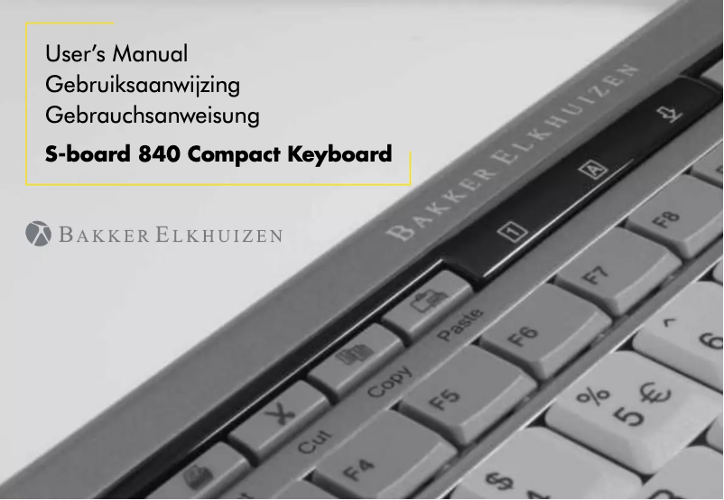 Image de la première page du manuel de l'appareil S-board 840
