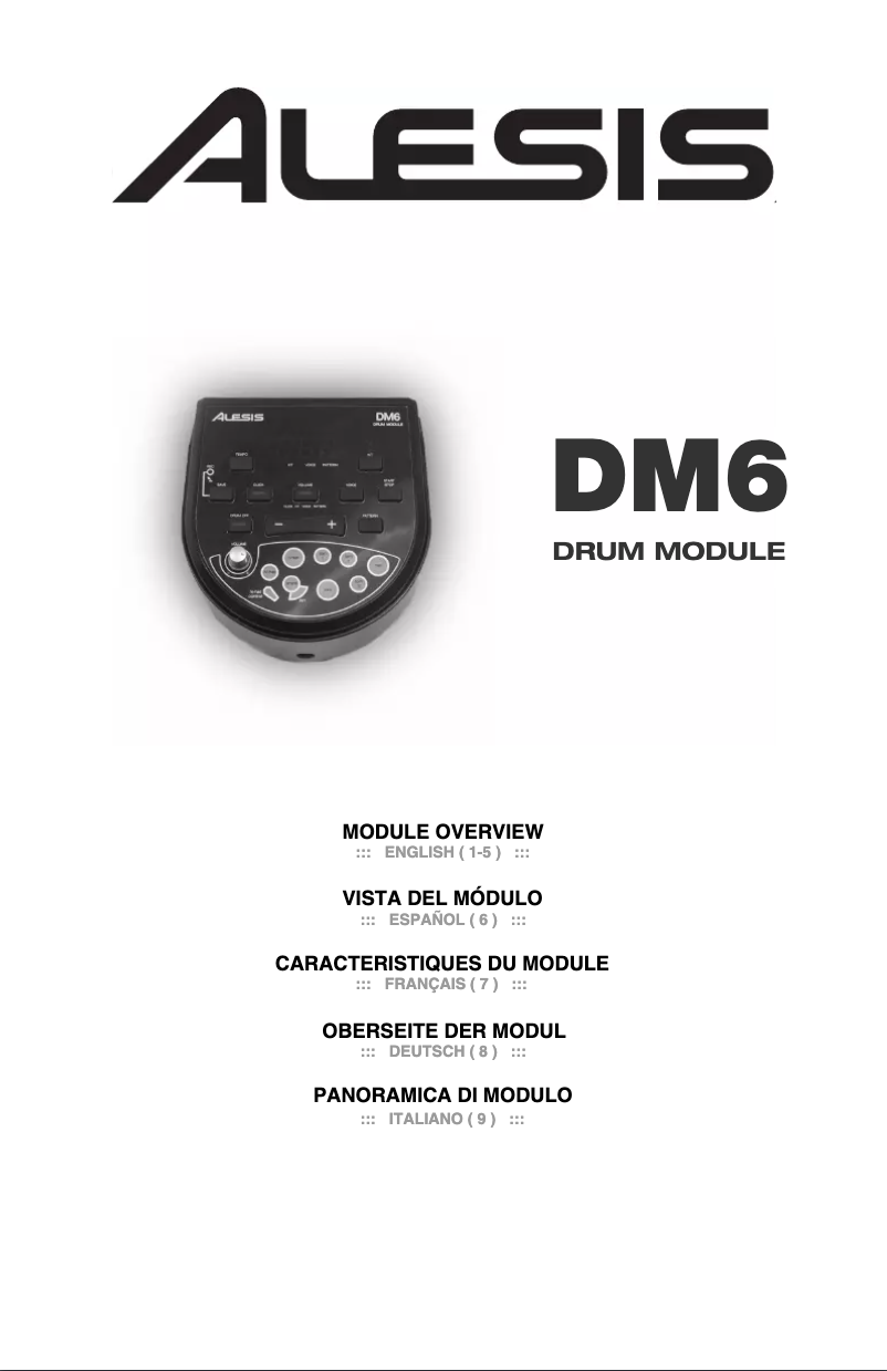 Page n°1 - Manuel utilisateur ION ALESIS DM6