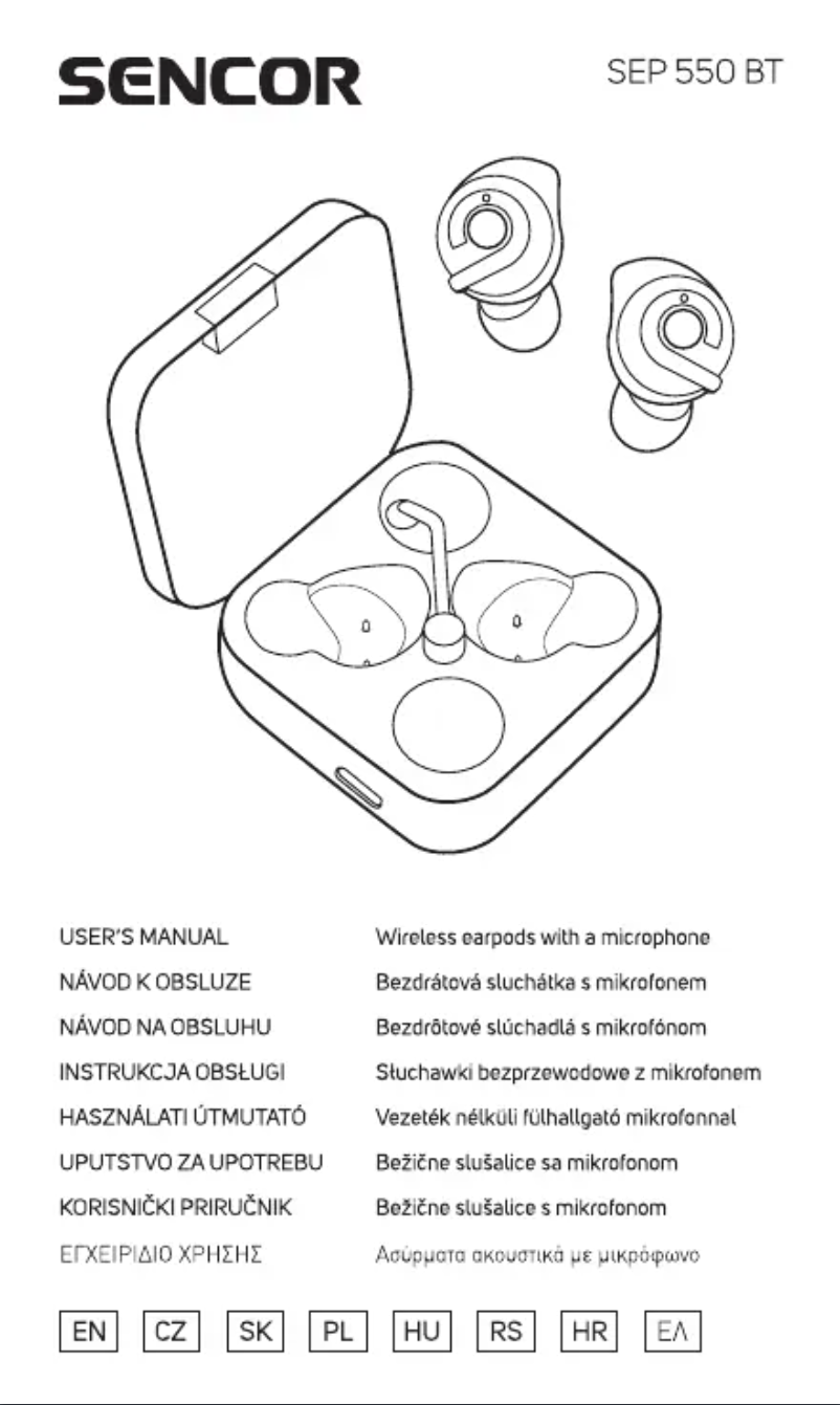 Page n°1 - Manuel utilisateur Sencor SEP 550BT