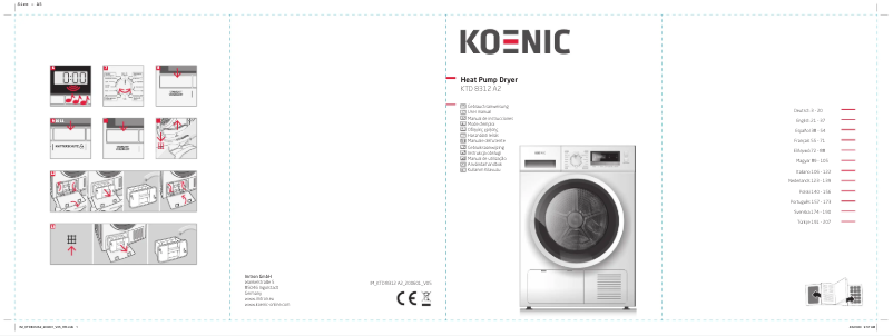 Page 1 de la notice Manuel utilisateur Koenic KTD 8312 A2