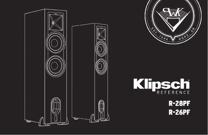 Page 1 de la notice Manuel utilisateur Klipsch Reference R-28PF