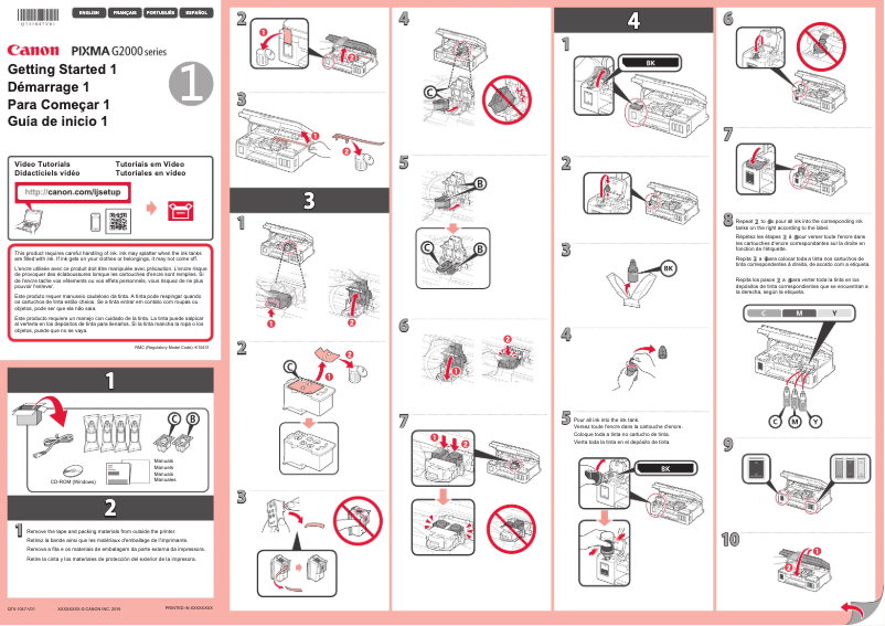 Page 1 de la notice Manuel utilisateur Canon Pixma G2000